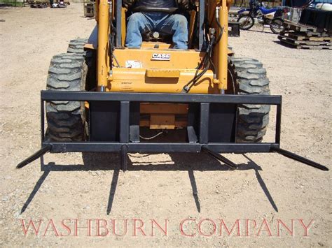 skid steer bale forks|skid steer hay bale spear.